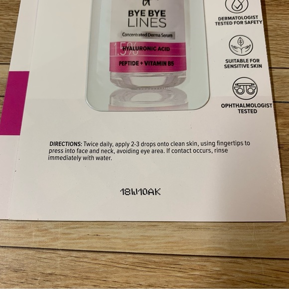 New! 2 x It Cosmetics Bye Bye Lines Derma Serum Sample Hyaluronic Acid Peptide - Picture 6 of 7